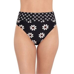 Salt + Cove High Waisted Daisy Print Swim Bottoms